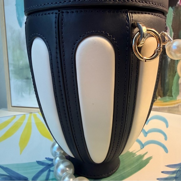 NWT Kate Spade Novelty Ice Cream Sundae Crossbody Bag Cream Navy Cherry Accent - Picture 6 of 12